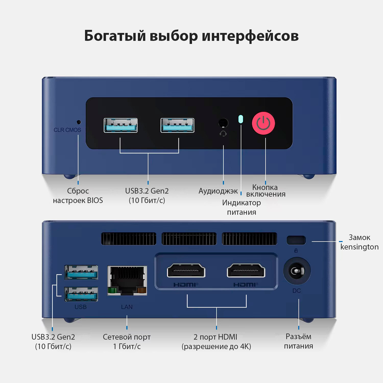 Мини ПК Beelink S13 Intel N150, 16 GB DDR4, 512 SSD, Win 11 Pro — фото 1