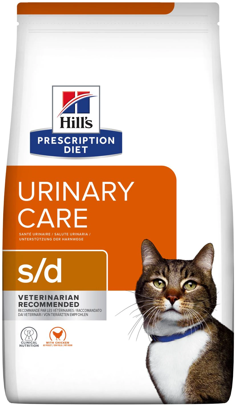 Сухой корм Hill's Prescription Diet Urinary Care s/d для кошек при лечении мочекаменной болезни курица 1.5кг