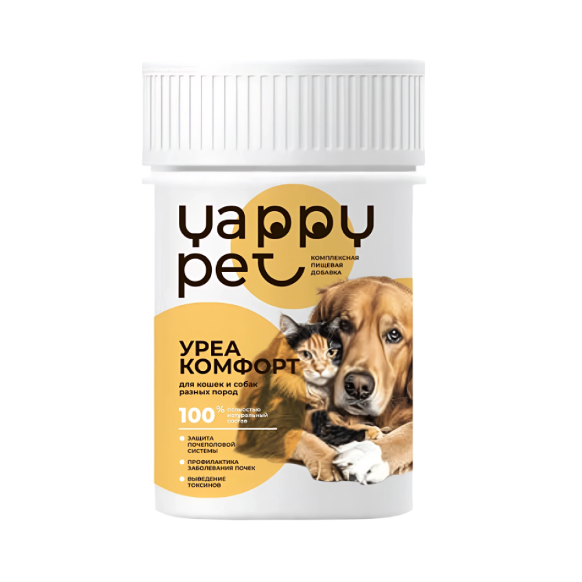 Уреакомфорт БАД Yappy Pet для кошек и собак разных пород 75 г