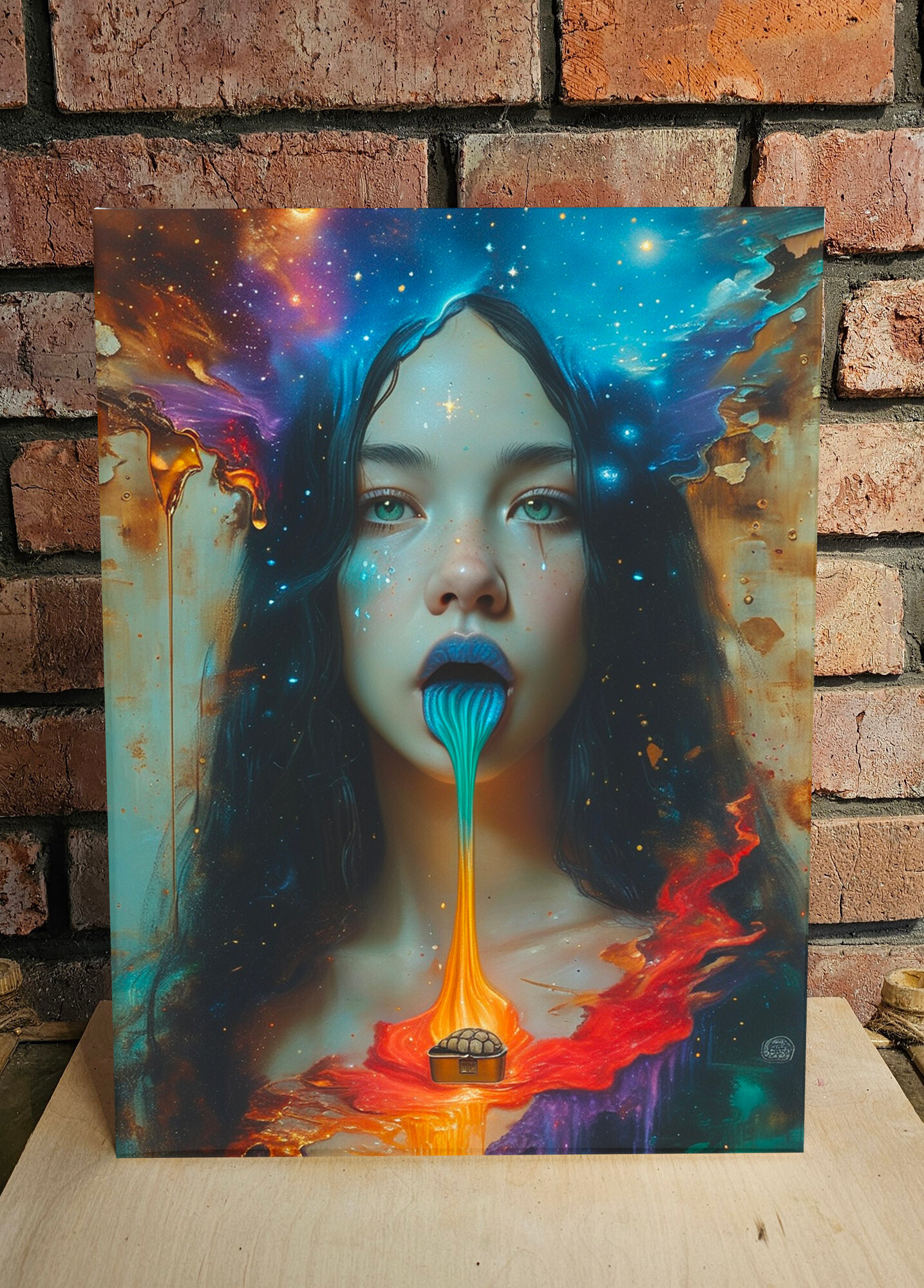 Картина «Перезагрузка мыслей» с UV-печатью на холсте 30×40 см