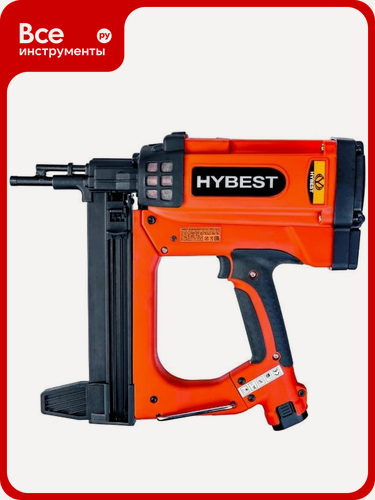Изображение товара Газовый монтажный пистолет Hybest GSR40A HBGSR40A, 50 мм, щеточный двигатель, аккумуляторный Li‑ion, для гвоздей