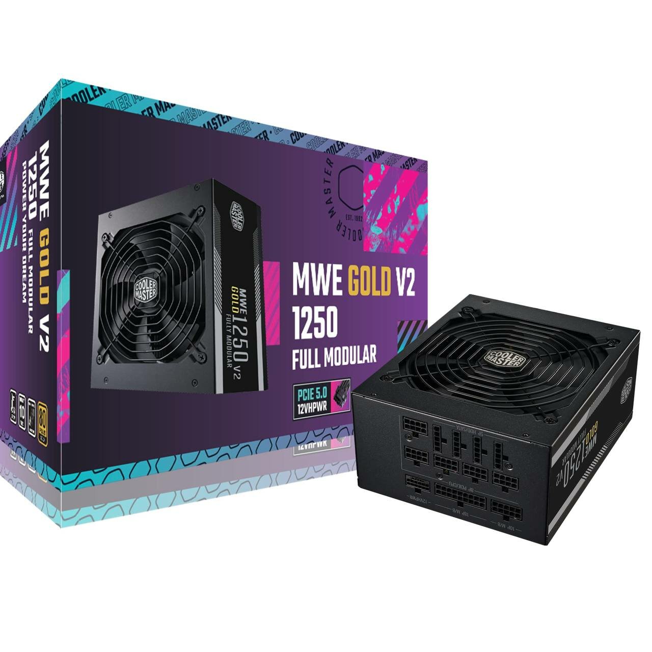 1250 w Cooler Master MWE 80+Gold Full Modular