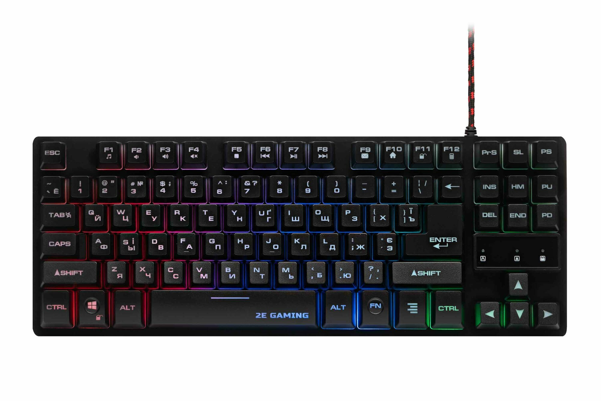 Проводная игровая клавиатура 2E Gaming KG290, мембранная, с подсветкой