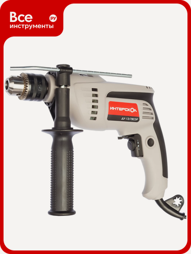 Изображение товара Ударная дрель Интерскол ДУ-13/780ЭР 421.1.0.00, керамика, для бурения отверстий в таких