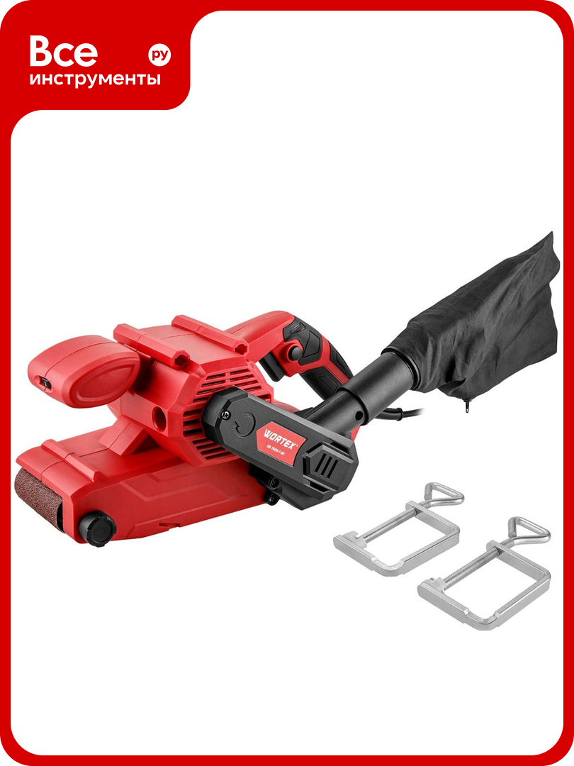 Ленточная шлифмашина WORTEX SB 7609-1 AE 900 Вт лента 76x533 мм крепление к столу 1335708