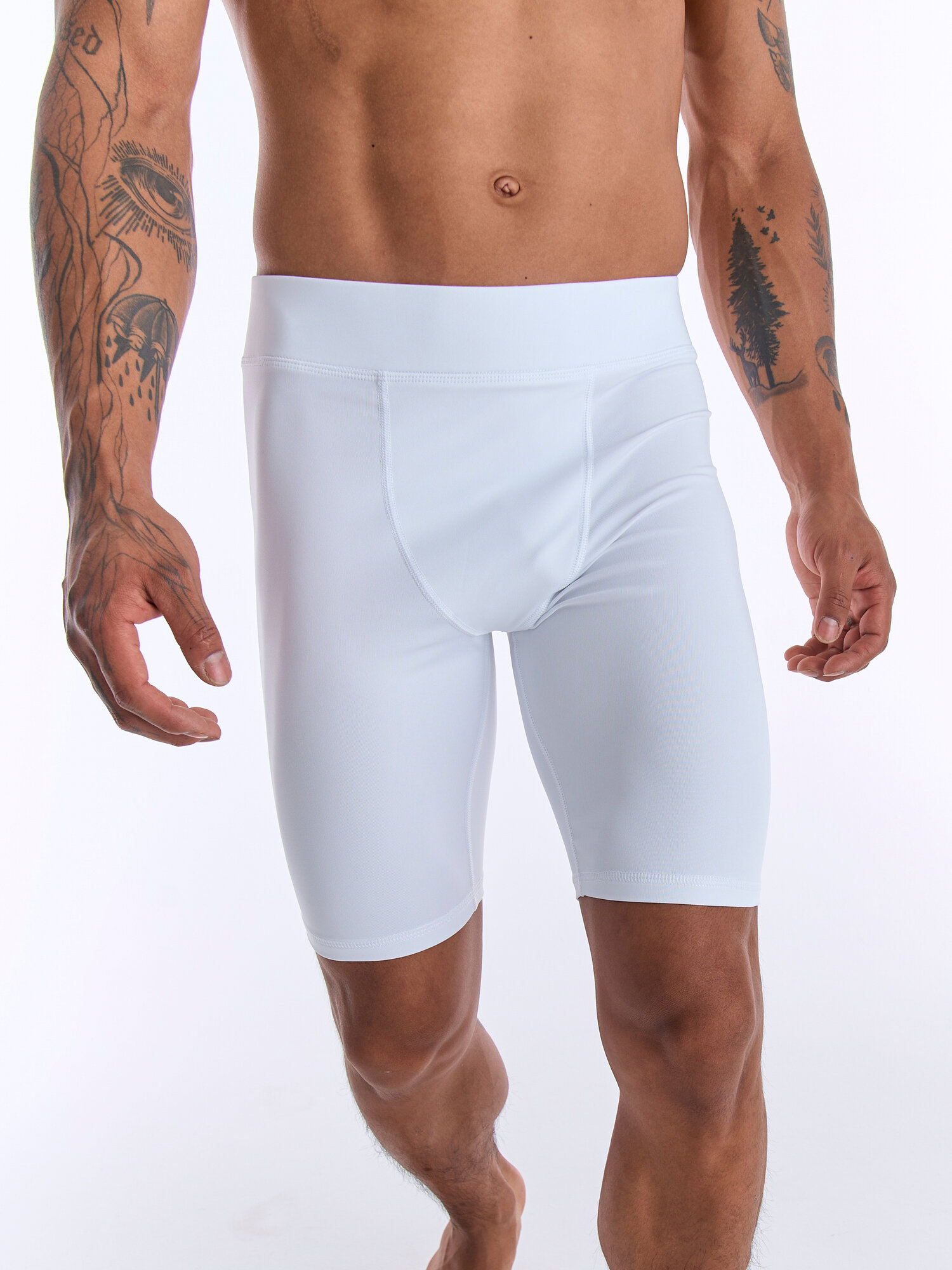Шорты компрессионные FIZULI REFLECT, размер M, белый — фото 1