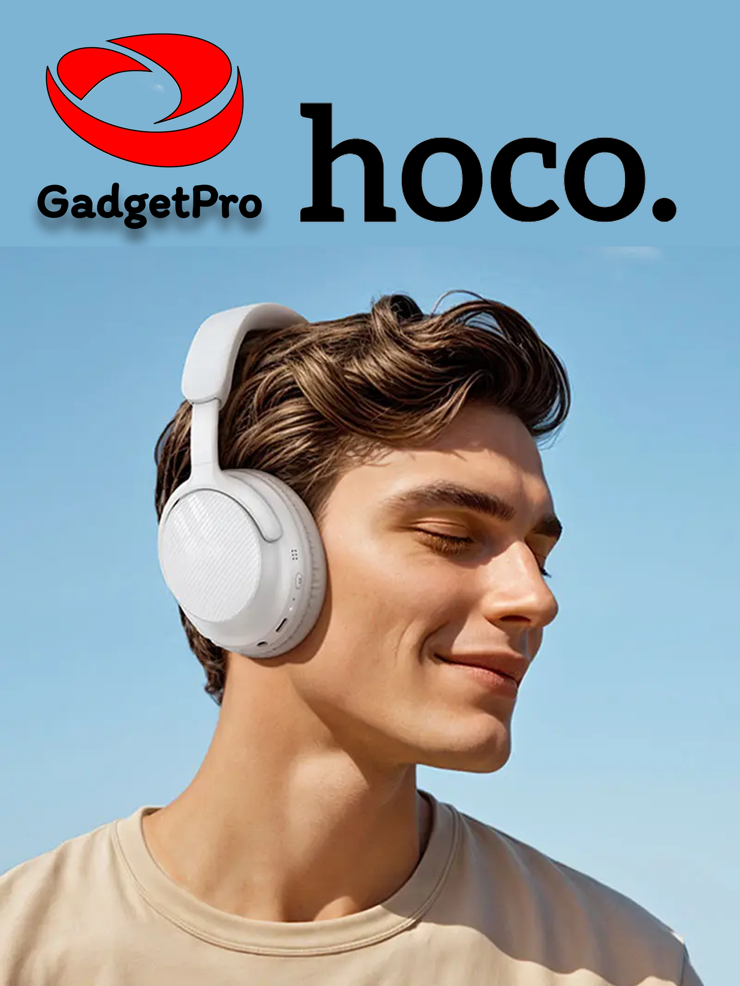 Беспроводные полноразмерные наушники Hoco W53 с микрофоном, Bluetooth, до 20 часов работы, складные