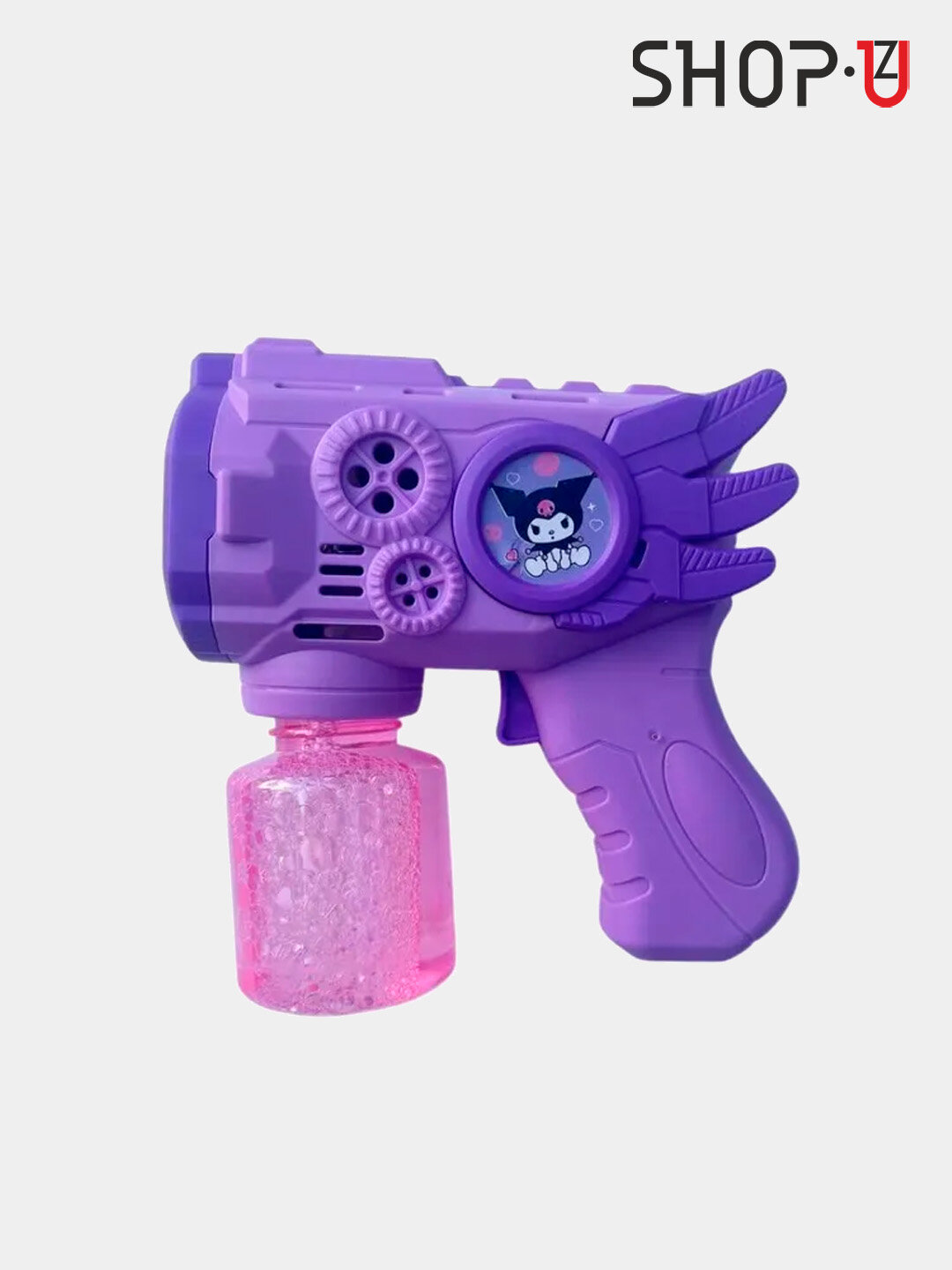 Генератор мыльных пузырей детский на батарейках BUBBLE GUN, цвета могут попасть в случайном порядке — фото 1