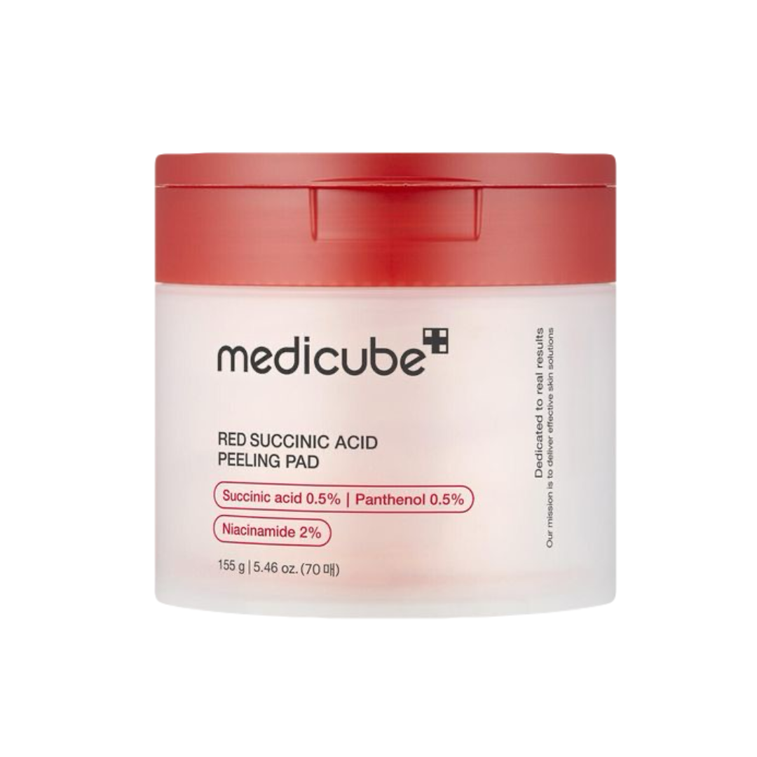 Medicube Red Succinic Acid Peeling Pad – противовоспалительные пилинг-пэды