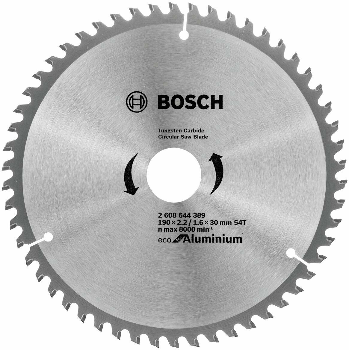 Пильный диск BOSCH ECO ALU/Multi 190x30-54T 2608644389 2608644389