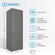 Двухкамерный холодильник Indesit ITS 4180 G, No Frost, серебристы...