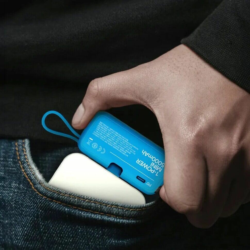 Внешний аккумулятор Momax 1-Power Mini 5000mAh Type-C Белый — фото 1
