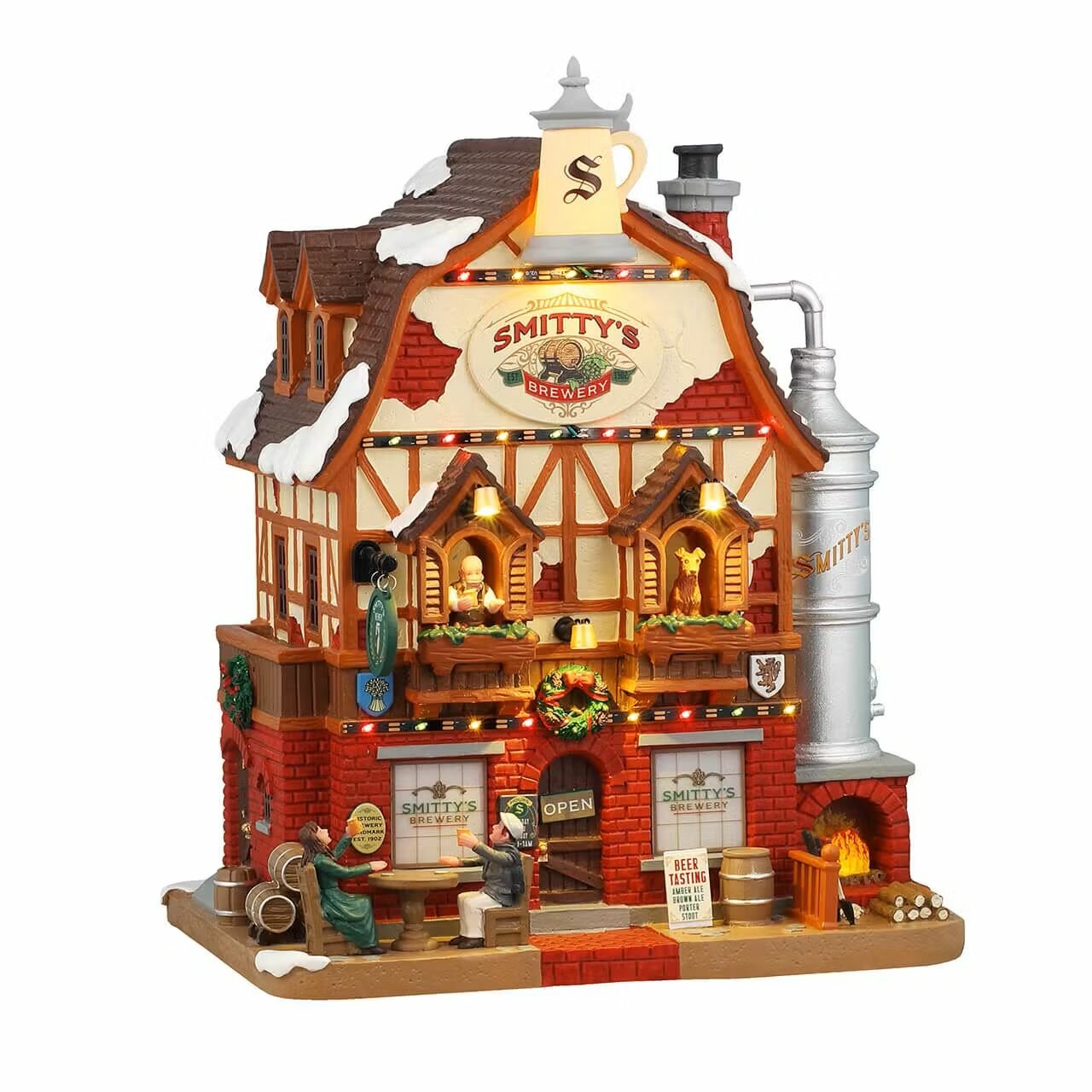 Lemax Сувенирный домик от батареек "Пивоварня Смити", 25,2 x 20,5 x 15,2 см