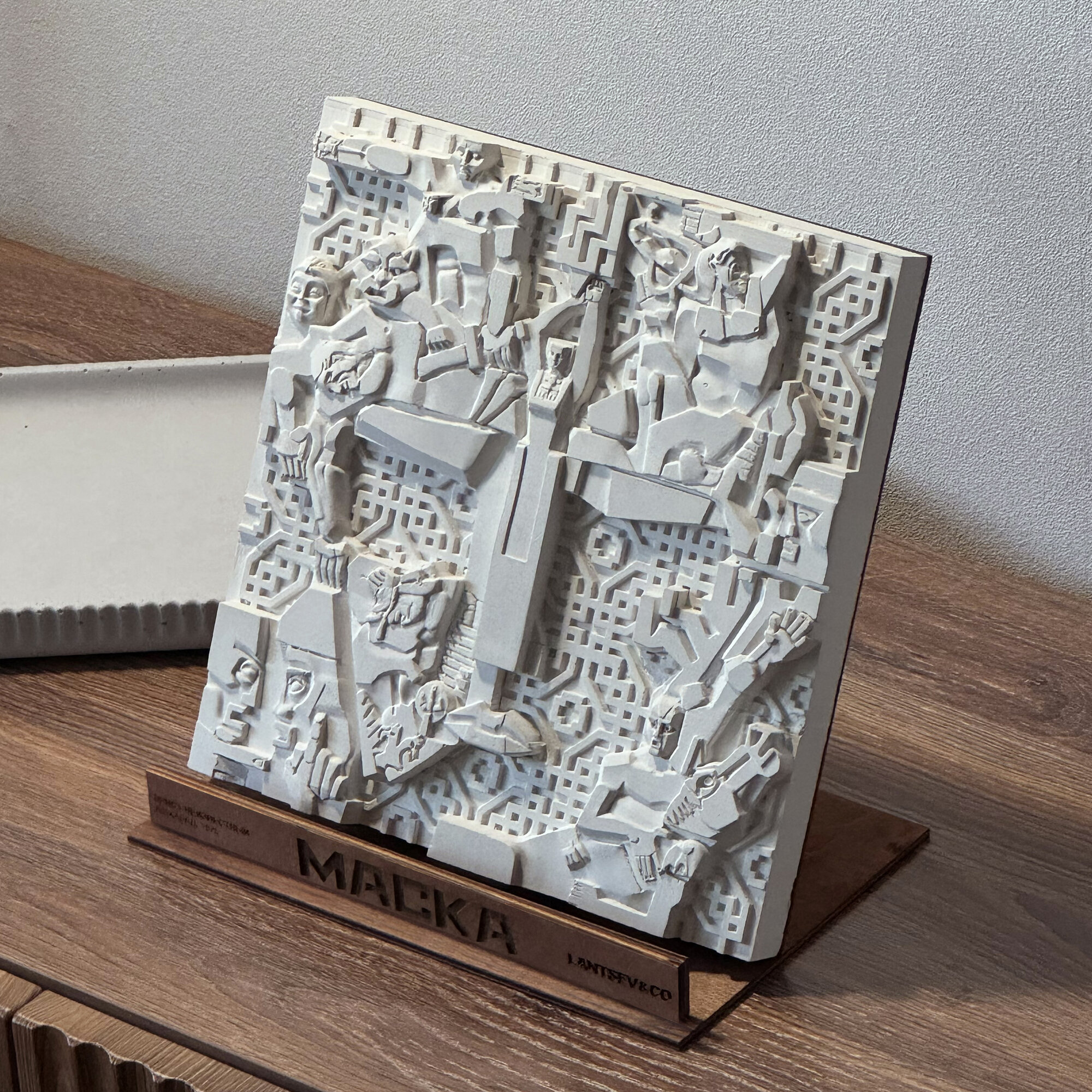 Советский барельеф  Маска  гипс  декор для интерьера  модернизм