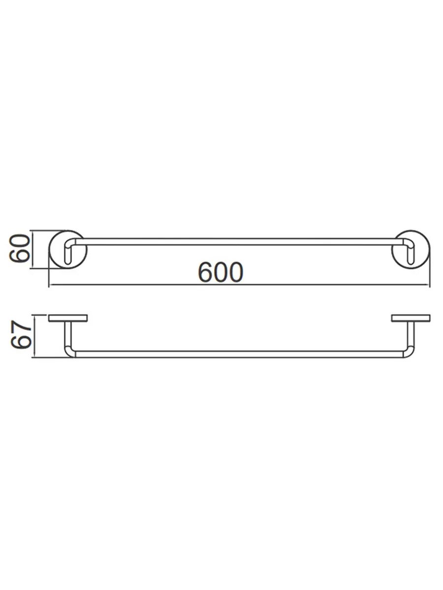 Полотенцедержатель настенный GAPPO G30701 — фото 1
