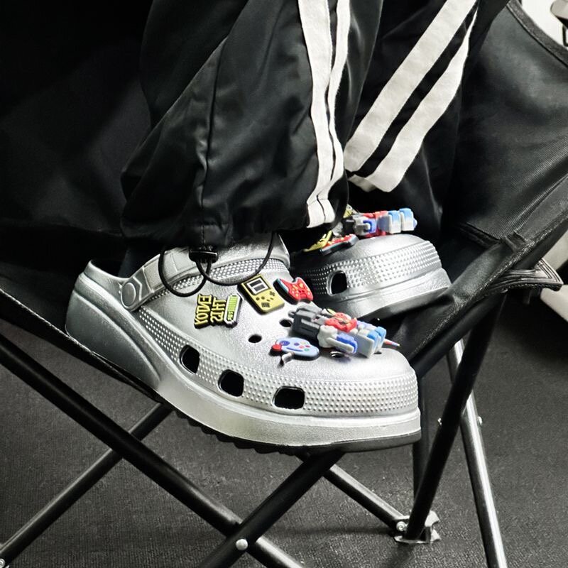 Сабо Robot, размер 37-38, стальной — фото 1