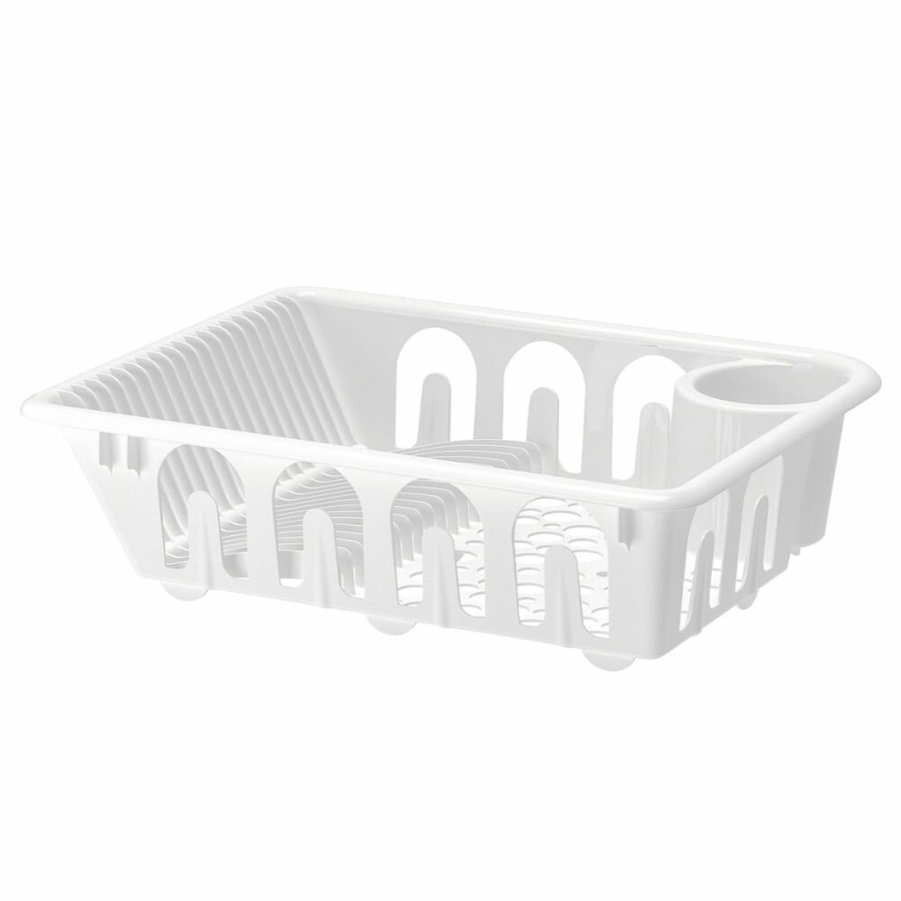 Сушилки Для Посуды Xiaomi Сушилка для посуды IKEA MUSEN FLUNDRA, белая, длина 46 см, ширина 36 см