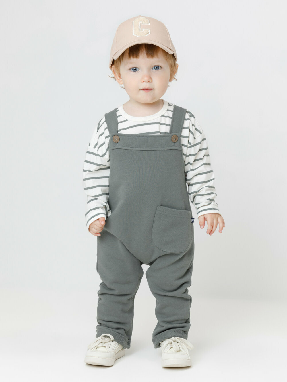 Комбинезон crockid КР 6549/пряный базилик к648 открытая стопа размер 52/80 зеленый