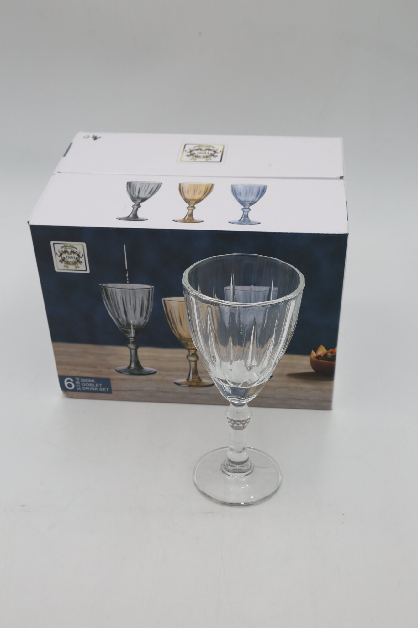 Бокал GLASS WARE ADIZ F197-White 270мл 6шт 6х8