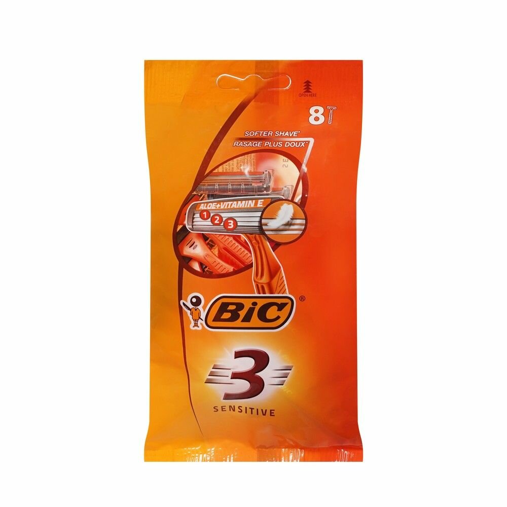 Bic мужские одноразовые станки 8 шт