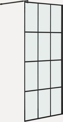 Изображение товара Душевая перегородка Niagara Nova NG-685-90 BLACK 90x195 профиль черный, стекло прозрачное
