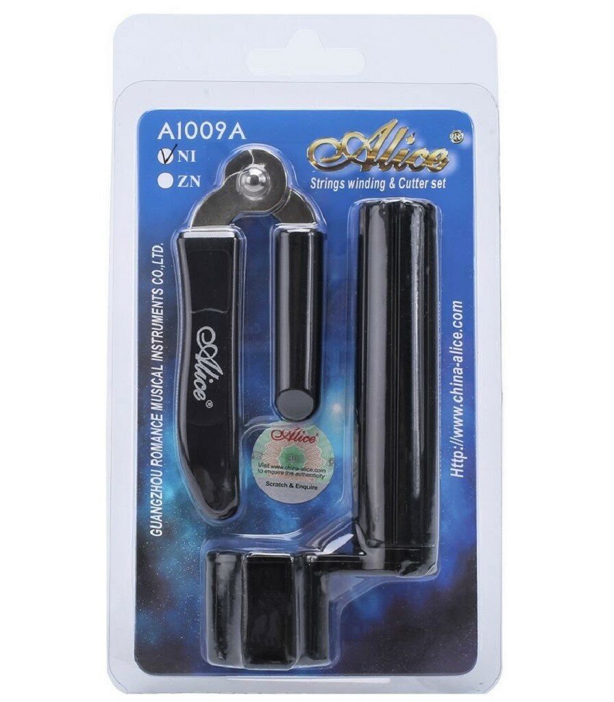 Машинка для намотки струн Alice A1009A, с кусачками, для гитары, разноцветная