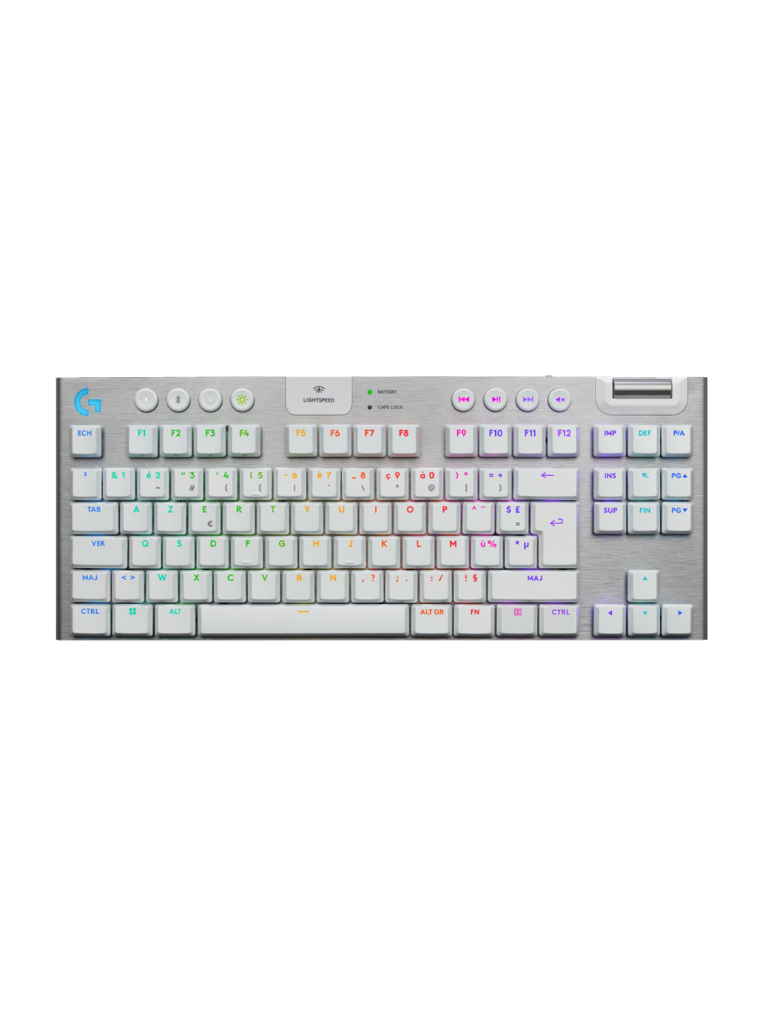 Клавиатура Logitech G915 X LIGHTSPEED TKL, механическая, легкая, белая, L920-012737