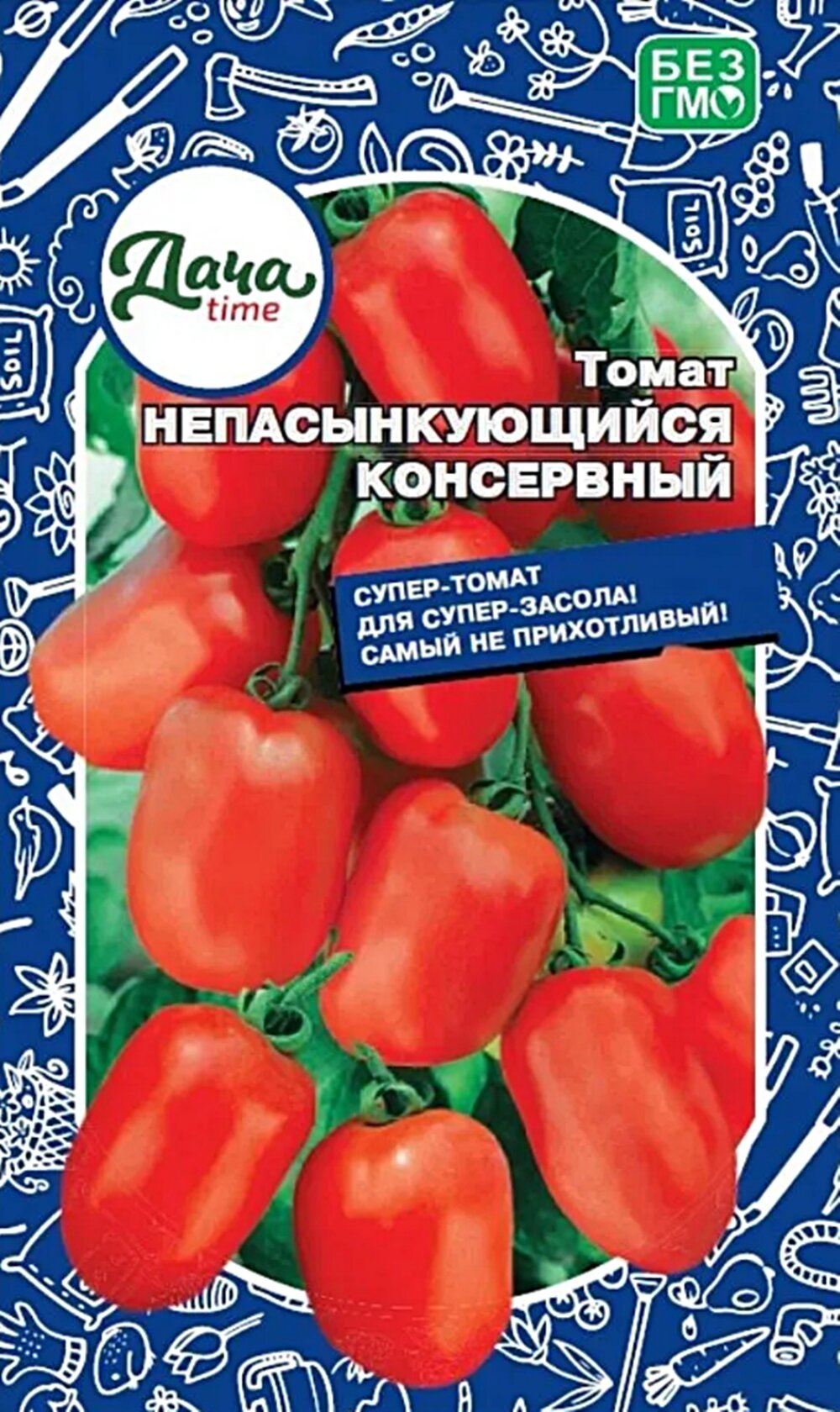 Томат Непасынкующийся Консервный Дача тайм