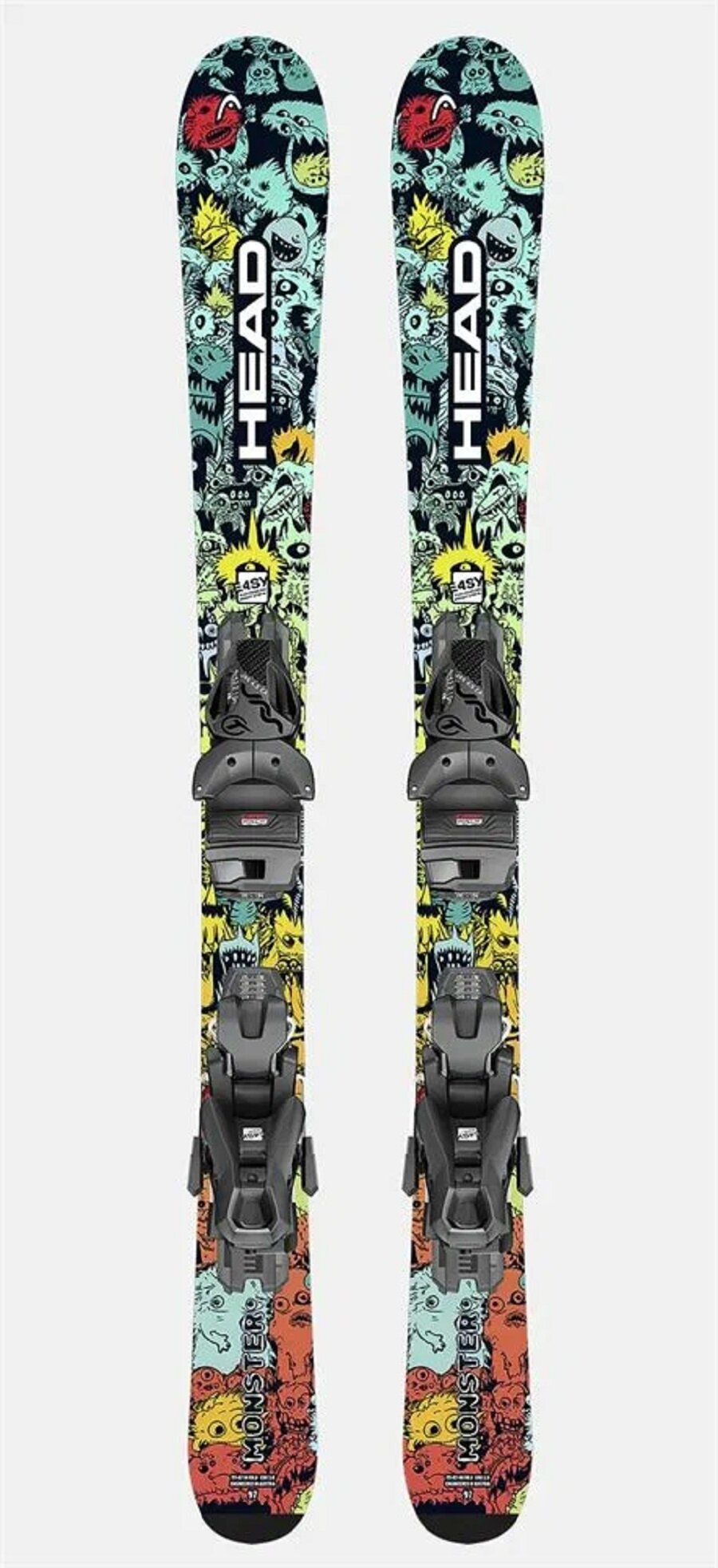 Горные лыжи с креплением HEAD Monster Easy JRS +JRS 7.5 (117см)