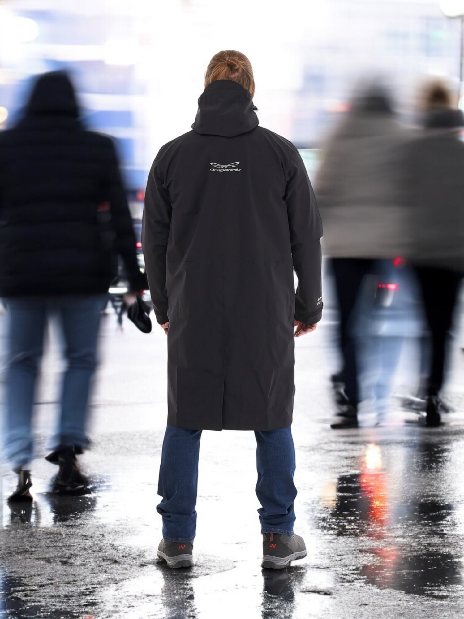 Плащ-дождевик Dragonfly Raincoat 2.0 2024, размер M, black — фото 1