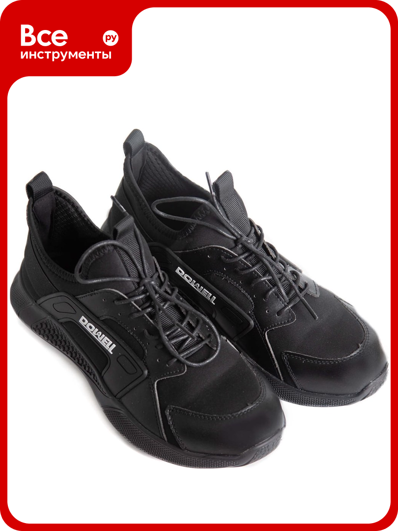 Полуботинки рабочие DOWELL композитный подносок S1P SRC текстиль+иск. кожа кевл. стелька чёрные размер 42 D82156-42