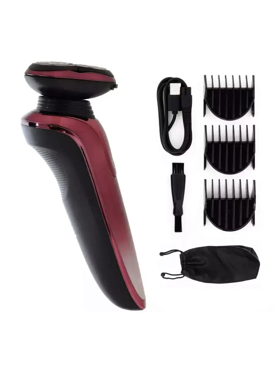 Электробритва Rozia HT996USB, Время работы от аккумулятора: 45 мин, Гарантия: 1 г, Источник питания: От аккумулятора — фото 1