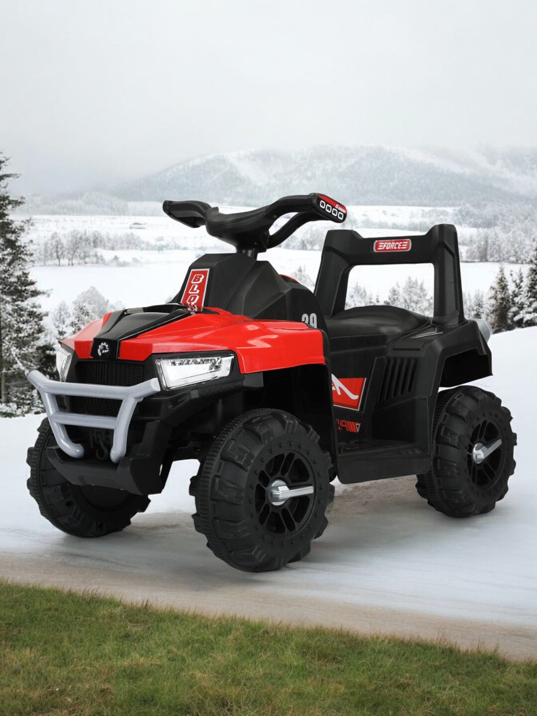 Квадроцикл детский на аккумуляторе - Голубой