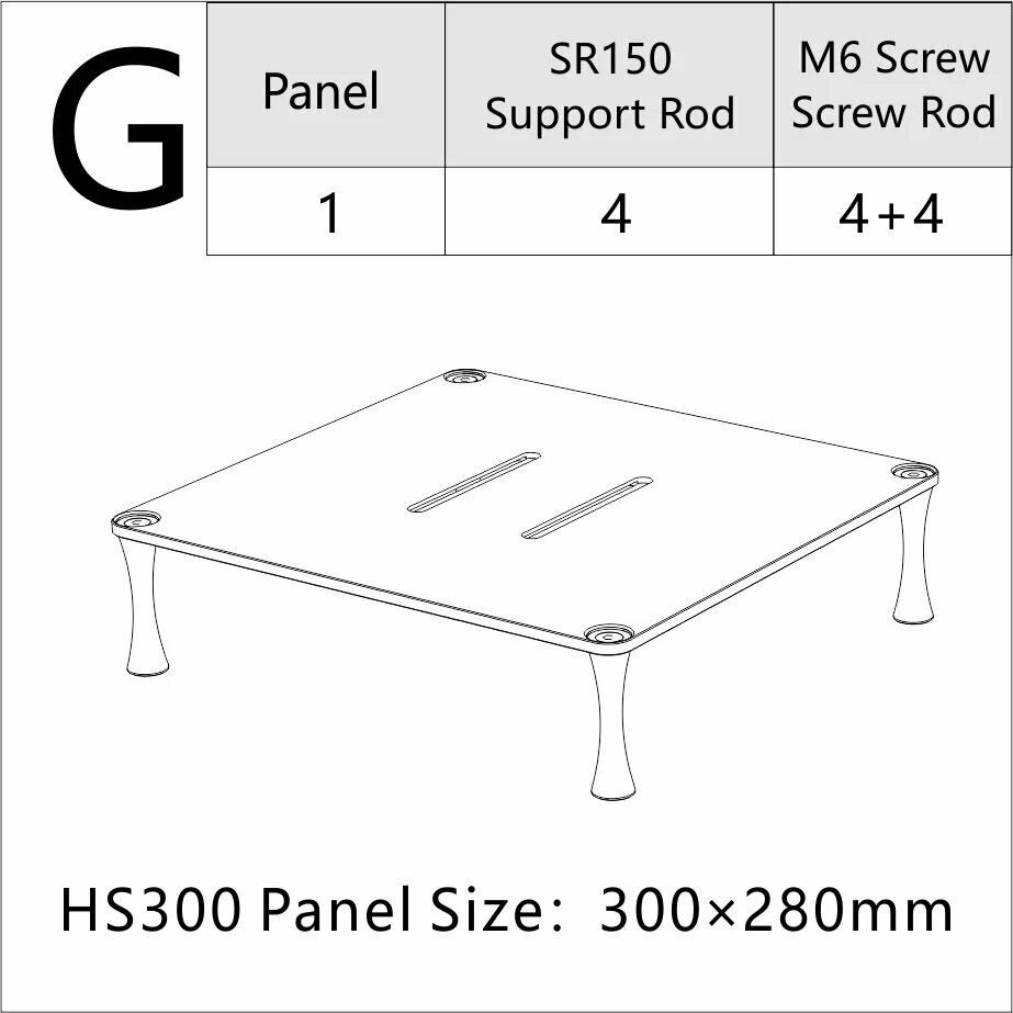 Подставка для ЦАП DD HiFi HS300, Серый