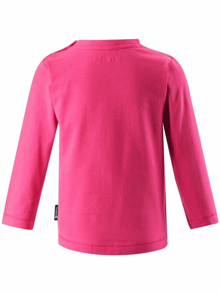 Лонгслив Reima Jumper, размер 080, белый, коричневый, розовый, синий — фото 1