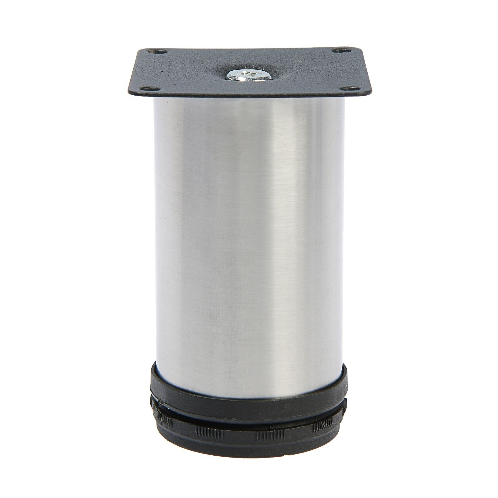 Опора мебельная регулируемая D=50 мм h=100 мм цвет сатиновый никель