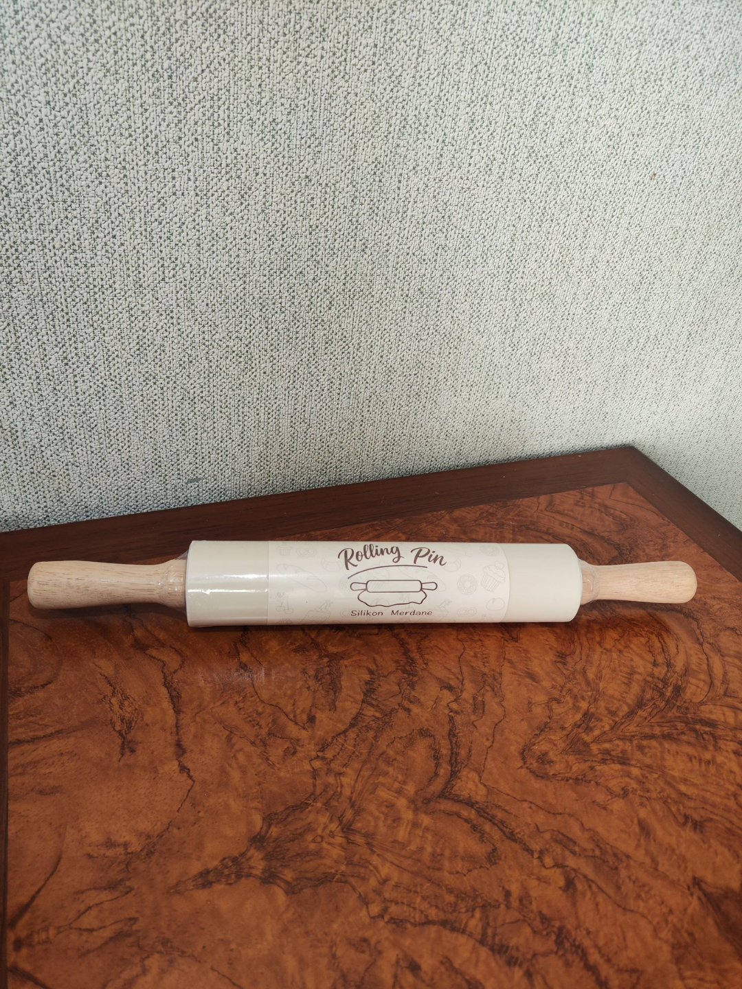 Силиконовая скалка для теста, 40 см — для кухни и выпечки, тесто не прилипает