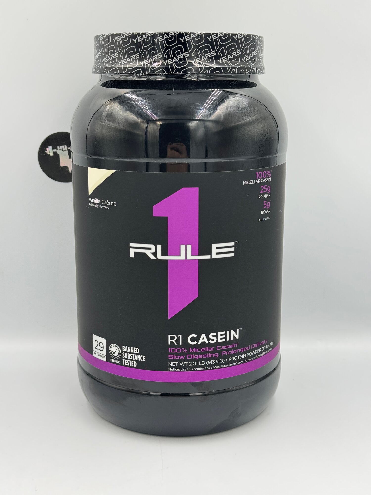 Rule1 Casein 1kg вкус печенье крем creme вкус ванила крем казеин протеин