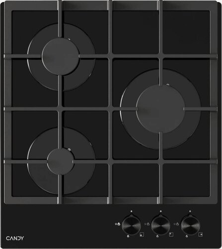 Изображение товара Встраиваемая варочная панель CANDY CHXG53CNB, черный, 3 конфорки
