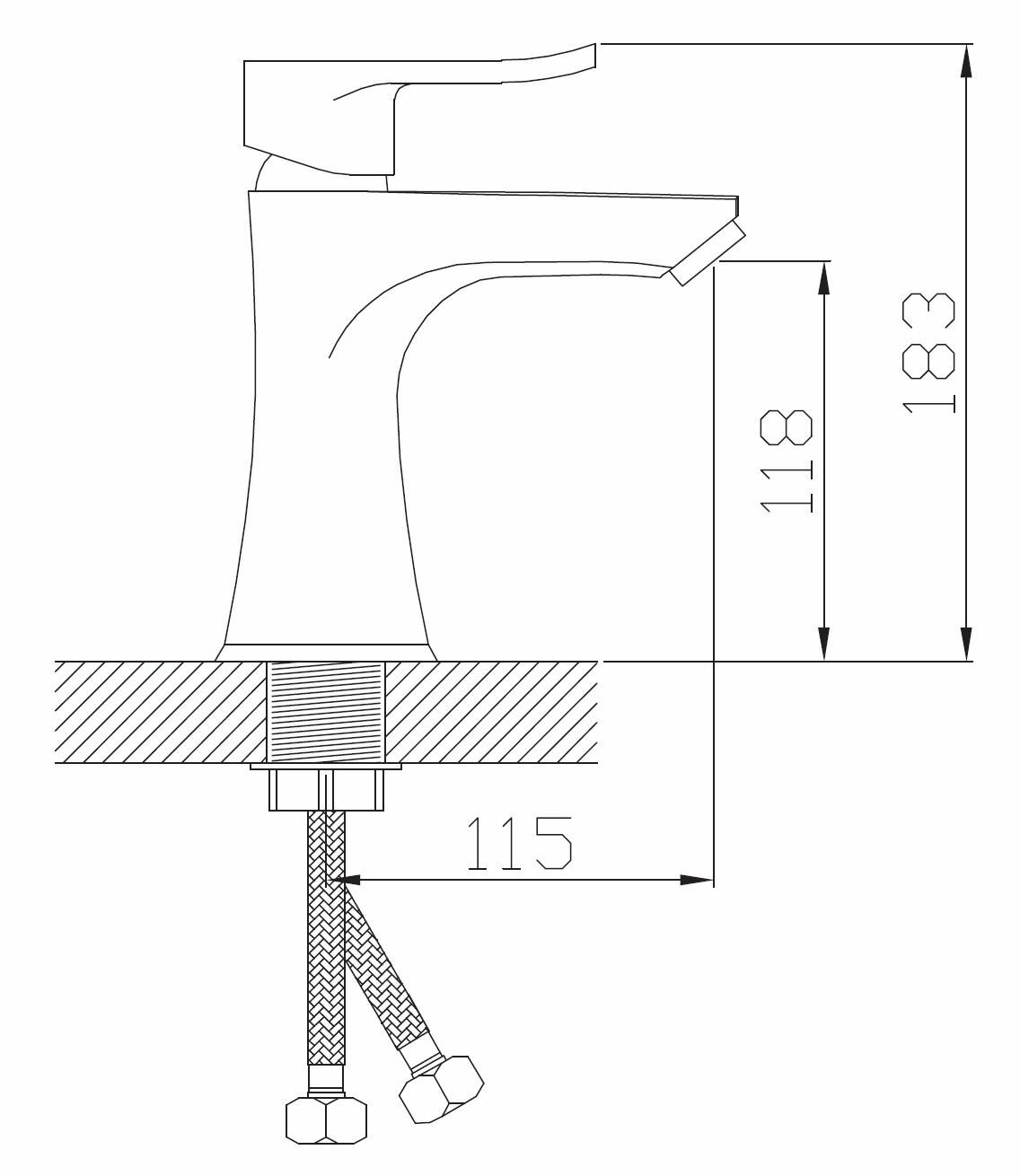 Смеситель для раковины — фото 1