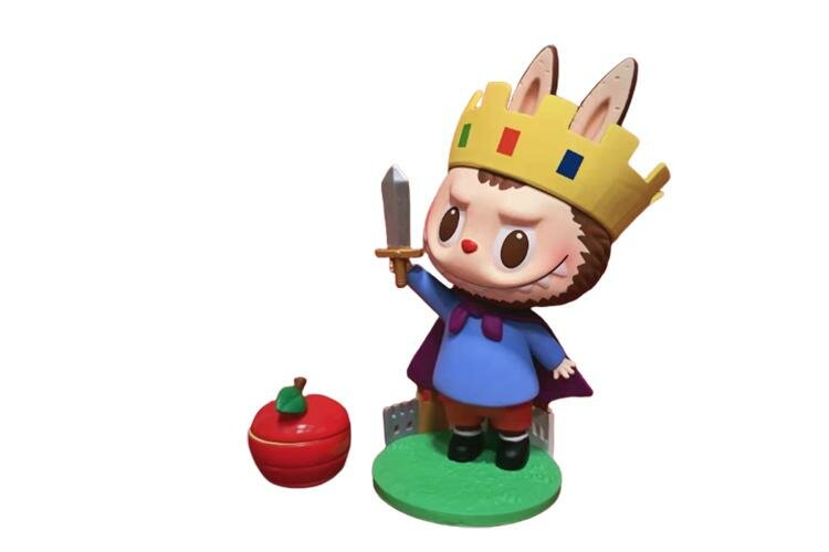 POP MART LABUBU THE MONSTERS Fruit Elves Collection Blind Box, Confirmed-Hidden Style-Apple (Open)