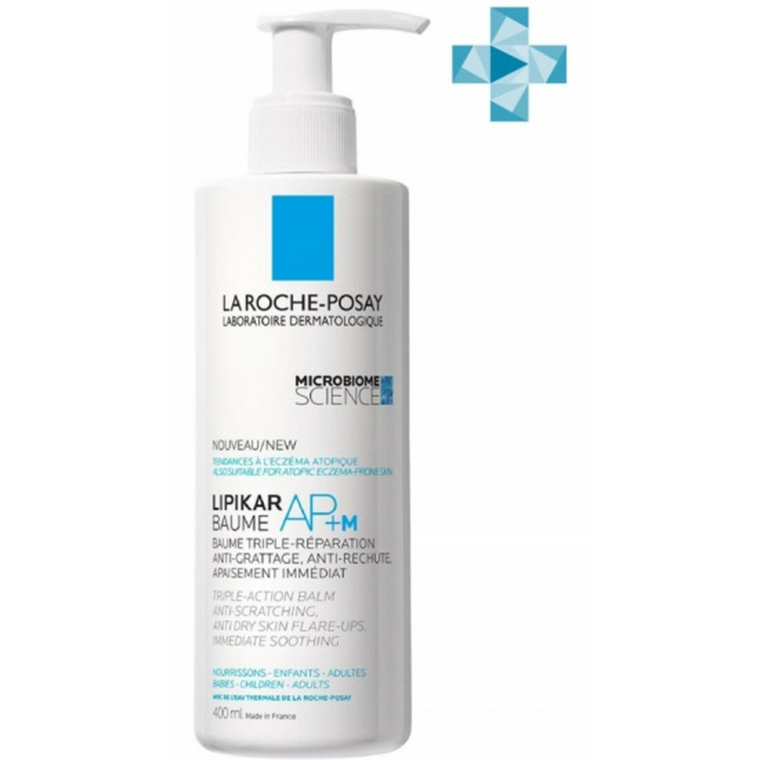 Бальзам для лица и тела LA Roche-posay Lipikar Увлажняющий, Липикар АП+М, 400 мл