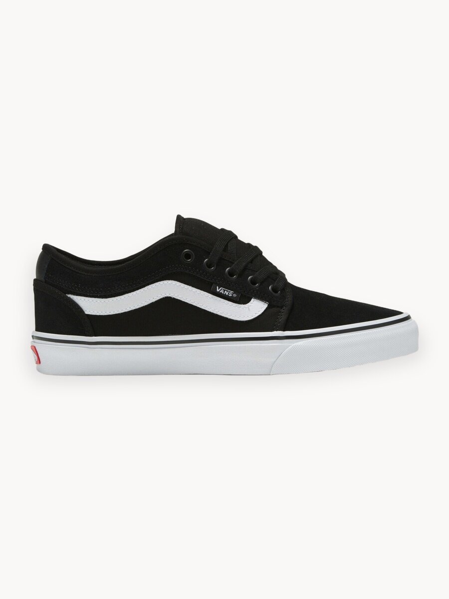 Кеды VANS Chukka Low Sidestripe, размер 7,5 US, черный/белый