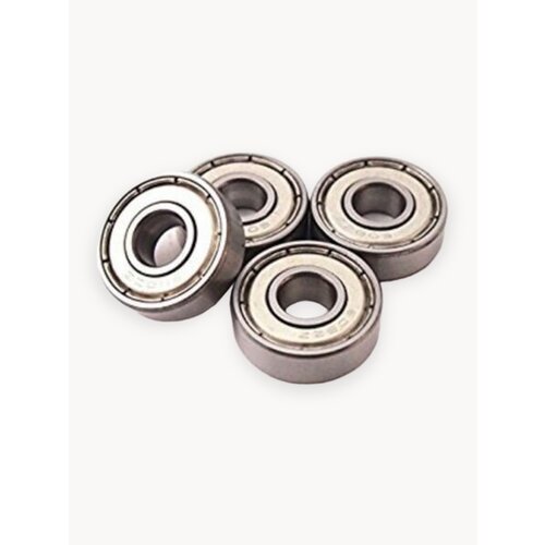 Подшипники ABEC-5 608 ZZ скоростные . набор 4 шт с втулками 10 мм. для самоката , скейта , беговела , для роликов. Закрытый радиальный подшипник АВЕС5 608ZZ