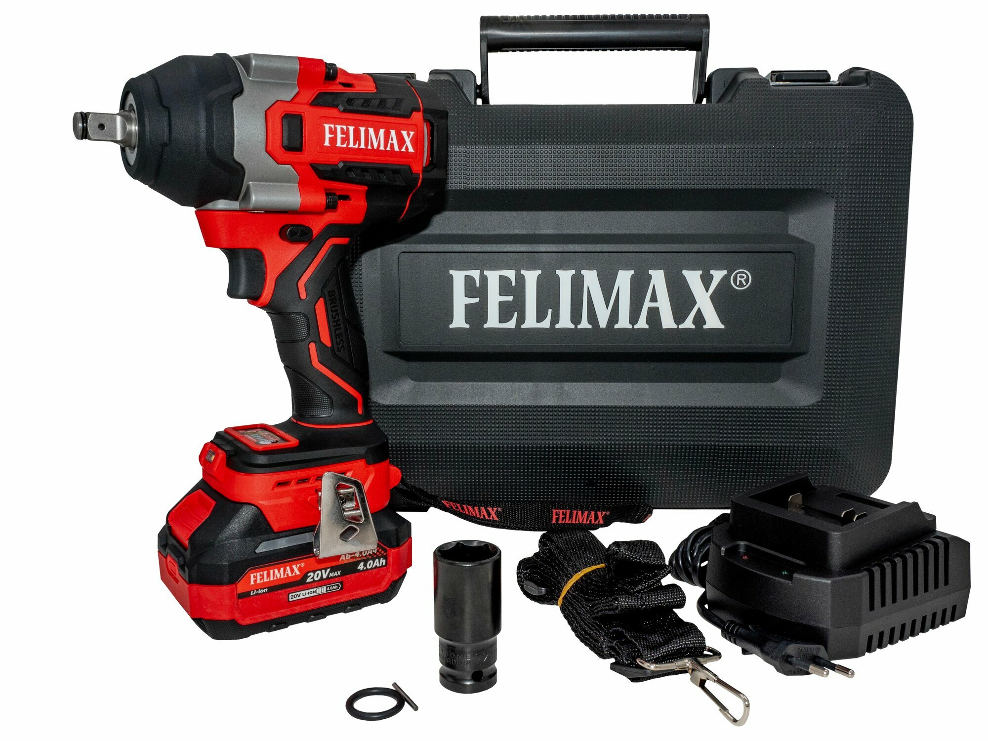 Гайковерт FELIMAX ГАУ-850/20В бесщеточный двигатель 4 скорости 850 Нм