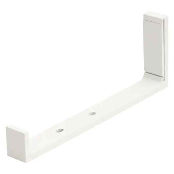 Держатель Orbis Квадро для второй штанги алюминий цвет белый 18 см