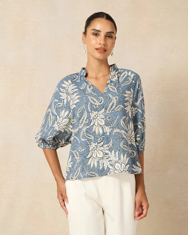 Блуза REDTAG, размер 18, синий — фото 1