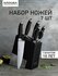 Набор кухонных ножей с подставкой, ножницами и ножеточкой, NADOBA...