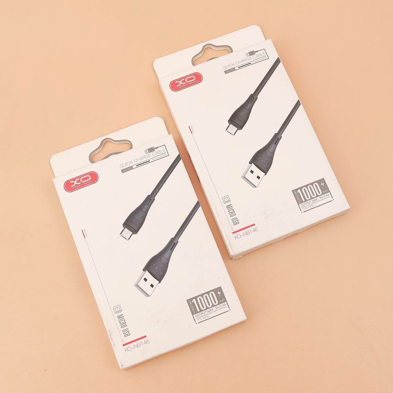 Кабель USB для зарядки и синхронизации данных XO NB146 Micro USB, черный