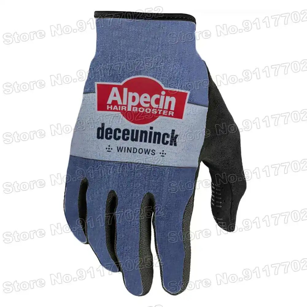Велосипедные перчатки Alpecin Deceuninck  весна зима  гелевые велосипедные перчатки с полным пальцем  мужские дорожные велосипедные майки  MTB  мотоциклетные варежки  L  Темно синий  Мужской